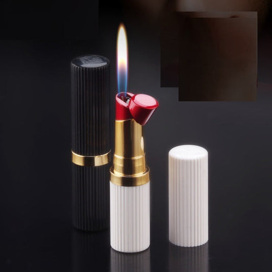 Creative Inflatable Flame Personality Girl Lipstick Lighter