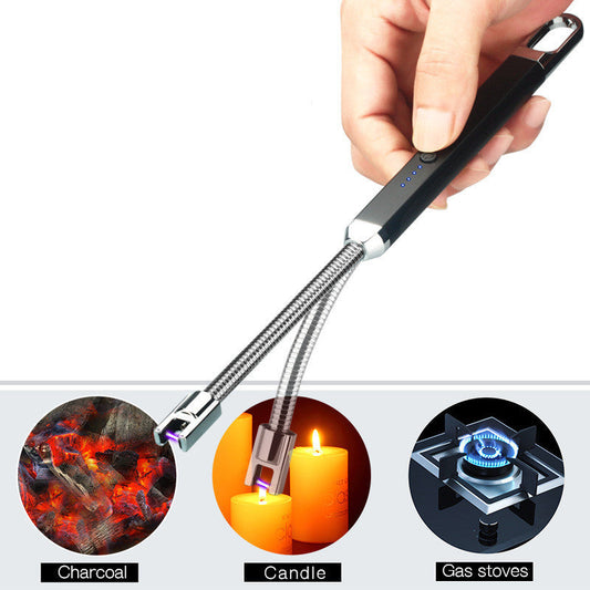 Aluminum-Zinc Alloy USB Windproof Lighter