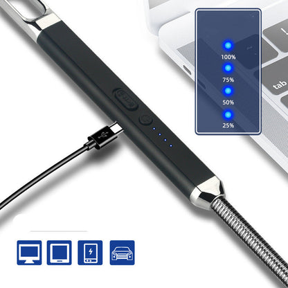 Aluminum-Zinc Alloy USB Windproof Lighter