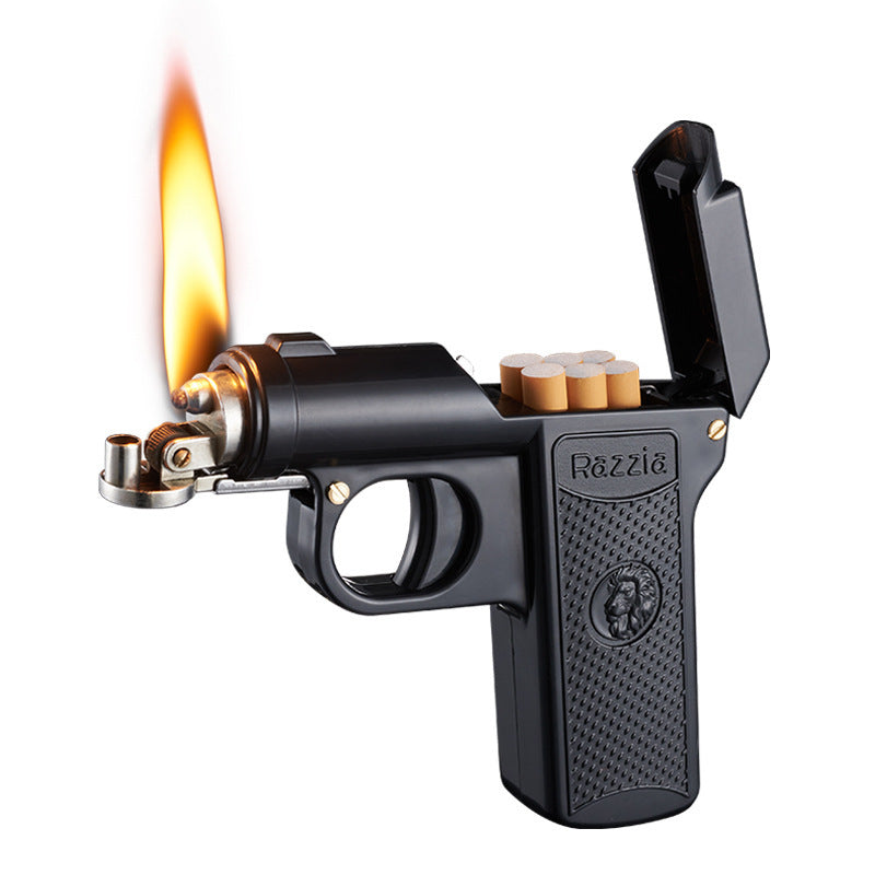 Gun-shaped Cigarette Case Lighter
