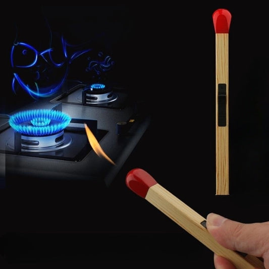 Tiktok Same Practical Lengthened Match Stick Burning Torch Kitchen Dedicated Gas Stove Inflatable Metal Lighter