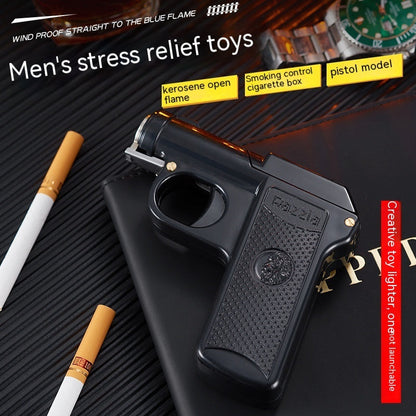 Gun-shaped Cigarette Case Lighter