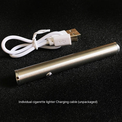 USB Charging Lighter Mini Windproof Cylinder Heating Wire Cigarette Lighter