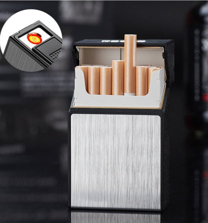 Cigarette Case Two In One Electronic Lighter