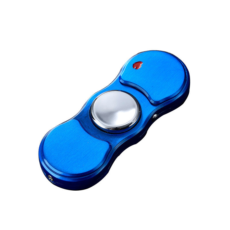 Windproof Creative Personality Fingertip Gyro Lighter With Light