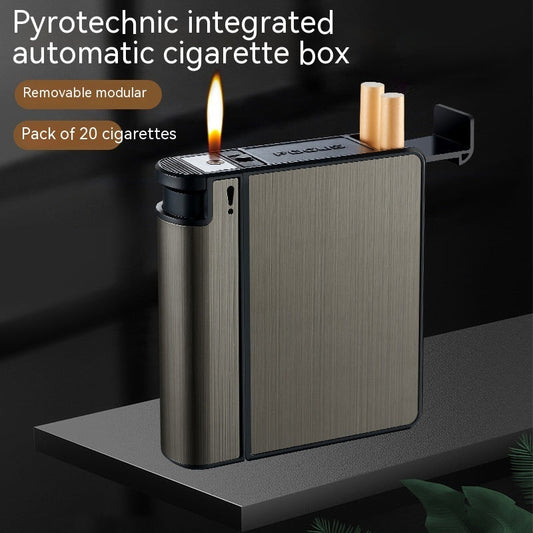 Removable Lighter Cigarette Case Integrated 2 Thick Moisture-proof