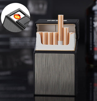 Cigarette Case Two In One Electronic Lighter