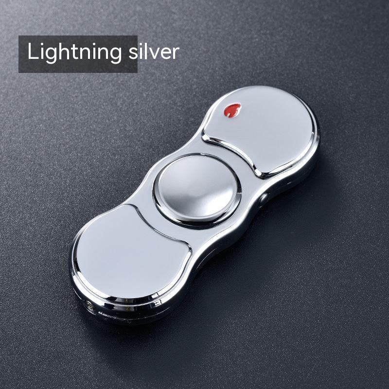 Windproof Creative Personality Fingertip Gyro Lighter With Light