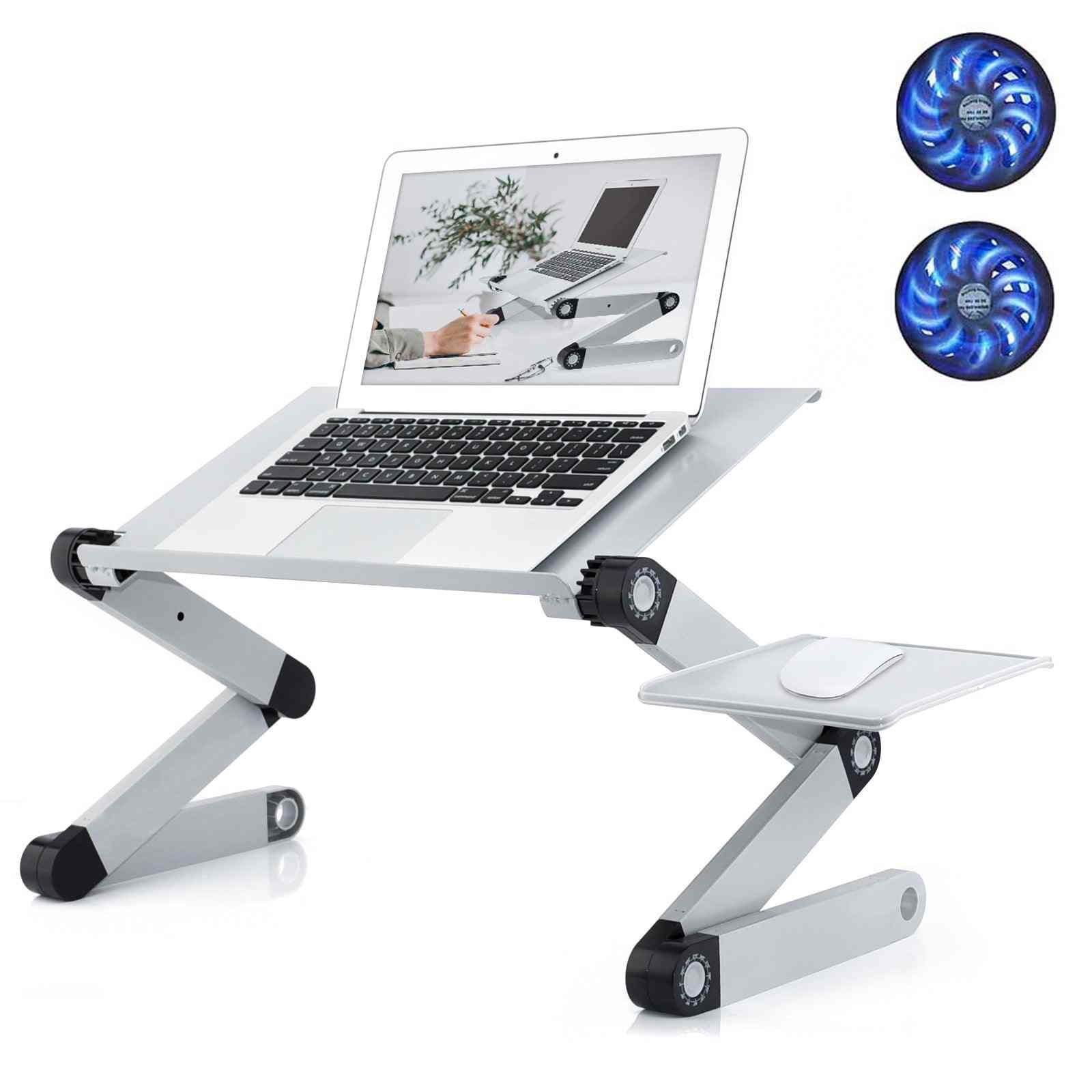 Adjustable Laptop Stand, RAINBEAN Laptop Desk with 2 CPU Cooling USB Fans for Bed Aluminum Lap Workstation Desk with Mouse Pad, Foldable Cook Book Stand Notebook Holder Sofa,Amazon Banned - Artiloom Computer & Office 59.50 Adjustable Laptop Stand, RAINBEAN Laptop Desk with 2 CPU Cooling USB Fans for Bed Aluminum Lap Workstation Desk with Mouse Pad, Foldable Cook Book Stand Notebook Holder Sofa,Amazon Banned - undefined