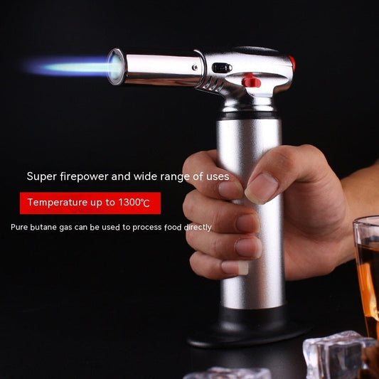 Creative Welding Gun Windproof Straight Blue Flame Lighter