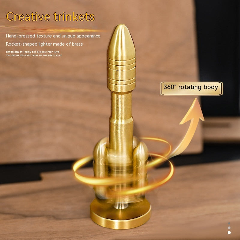 Pure Copper Rotary Rocket Kerosene Lighter